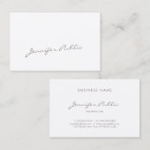 Einzigartiges handgeschriebenes Kalligrafieschrift Visitenkarte (Vorne/Hinten)