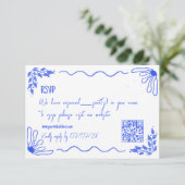 Einzigartiges Handgezeichnetes Quirky Doodle Franz Begleitkarte (Stehend Vorderseite)