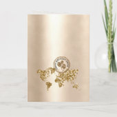 Einzigartiges Happy Birthday Passport-Karte für je Einladung (Rückseite)