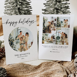 Einzigartiges Happy Holidays Foto Feiertagskarte
