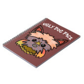 Einzigartiges hässliches HundegesichtsNotebook Notizblock (Linke Seite)