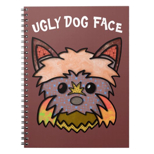 Einzigartiges hässliches HundegesichtsNotebook Notizblock (Vorderseite)