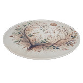 Einzigartiges Heart Monogram Cutting Board Schneidebrett (Ecke)