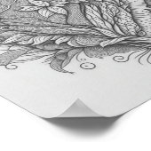 Einzigartiges Herz-Farbenplakat Poster (Ecke)