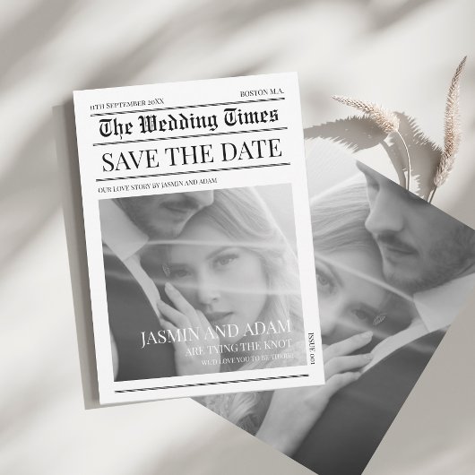 Einzigartiges Hochzeitserlebnis in der Zeitung Sch Save The Date