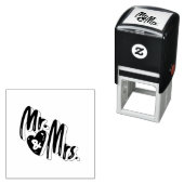 Einzigartiges Hochzeitsgeschenk für Herrn und Frau Permastempel (Beispiel)