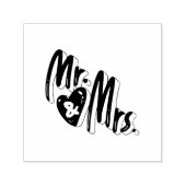 Einzigartiges Hochzeitsgeschenk für Herrn und Frau Permastempel (Design)