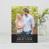 Einzigartiges Hochzeitsmovie Poster Schwarz-Weiß-F Einladung (Stehend Vorderseite)