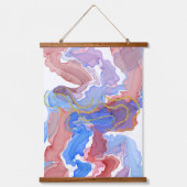 Einzigartiges Holz-Topped-Wandtapestry Wandteppich Mit Holzrahmen (Vorderseite)