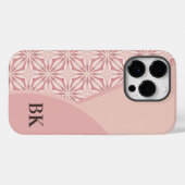 Einzigartiges, Hübsch rosa geometrisches Muster Case-Mate iPhone Hülle (Rückseite (Horizontal))