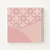 Einzigartiges, Hübsch rosa geometrisches Muster Notizblock (Rückseite)