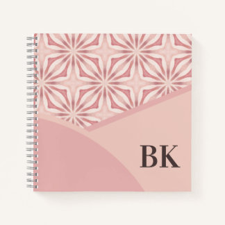 Einzigartiges, Hübsch rosa geometrisches Muster Notizblock