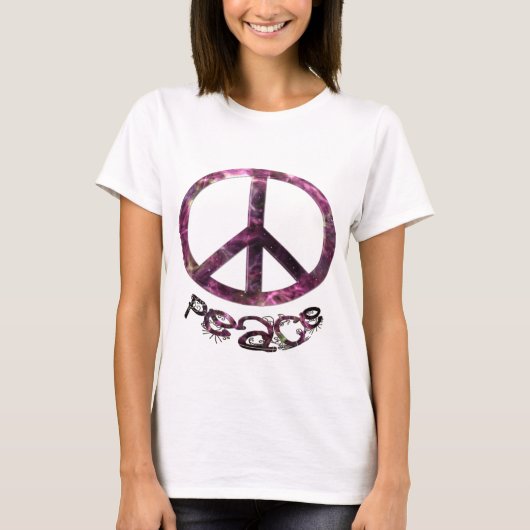 Einzigartiges Hübsches Friedenszeichen T-Shirt (Vorderseite)