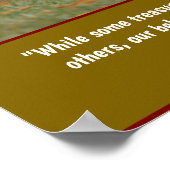 Einzigartiges Hundeschenkgeschenk, Gedenkausdruck  Poster (Ecke)