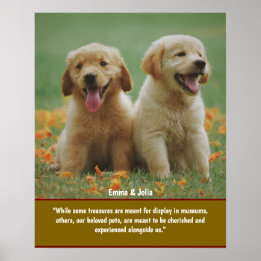Einzigartiges Hundeschenkgeschenk, Gedenkausdruck Poster