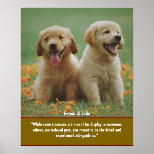 Einzigartiges Hundeschenkgeschenk, Gedenkausdruck Poster