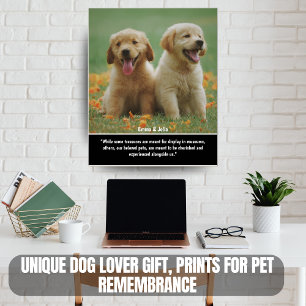Einzigartiges Hundeschenkgeschenk, Gedenkausdruck  Poster