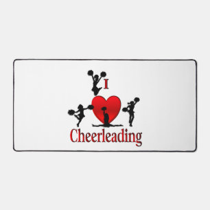 Einzigartiges I Herz Cheerleading Schreibtischunterlage