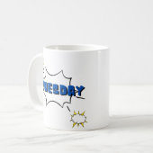 Einzigartiges Icon Dienstag Kaffee Cup Kaffeetasse (Vorderseite Links)