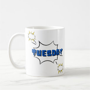 Einzigartiges Icon Dienstag Kaffee Cup Kaffeetasse