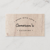 Einzigartiges, individualisierbares Catering-Busin Visitenkarte (Vorderseite)