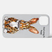 Einzigartiges Kaninchen mit Gepunktetem Leopard Case-Mate iPhone Hülle (Rückseite (Horizontal))