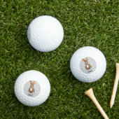 Einzigartiges Kaninchen mit Gepunktetem Leopard Golfball (Insitu Gras)