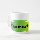 Einzigartiges Karate Kaffeetasse (Vorderseite Links)