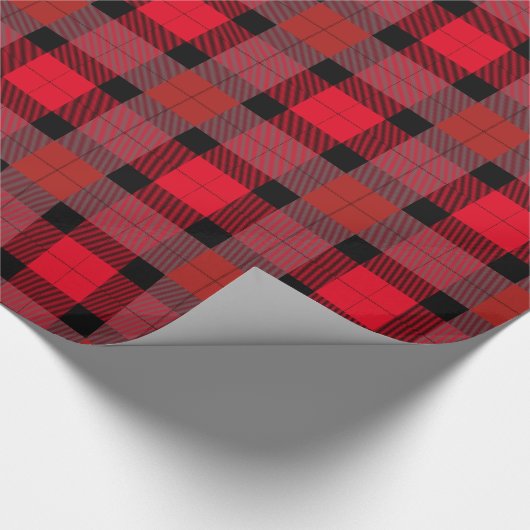 Einzigartiges kariertes Geschenk Geschenkpapier (Ecke)