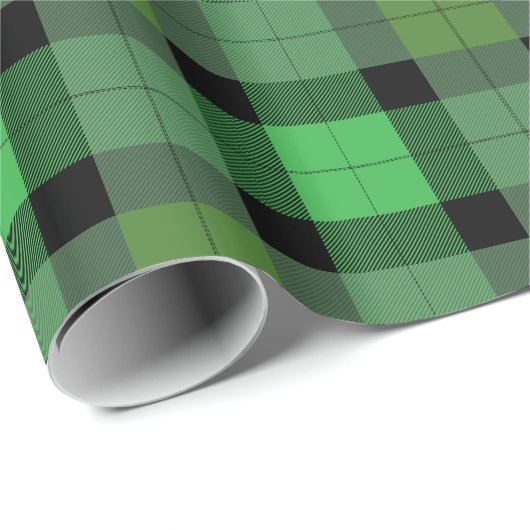 Einzigartiges kariertes Geschenk Geschenkpapier (Rolleneckpunkt)