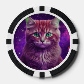 Einzigartiges Katzendesign-Spiel Pokerchips (Vorderseite)