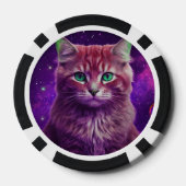 Einzigartiges Katzendesign-Spiel Pokerchips (Rückseite)