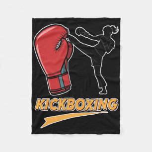 Einzigartiges Kickboxen Boxhandschuh Design Fleecedecke