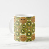 Einzigartiges Kiwi-Themendesign Kaffeetasse (Vorderseite Links)
