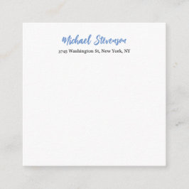 Einzigartiges klassisches Blau Begleitkarte