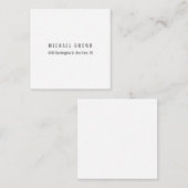 Einzigartiges klassisches Elegant Schlicht Minimal Begleitkarte (Vorne/Hinten)