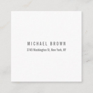 Einzigartiges klassisches Elegant Schlicht Minimal Begleitkarte