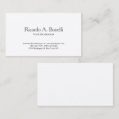 Einzigartiges klassisches Schlichtes Einfach Beruf Visitenkarte (Vorne/Hinten)