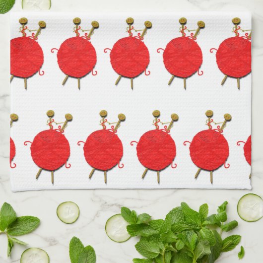 Einzigartiges Knitter Knitterhandtuch Geschirrtuch (Gefaltet)