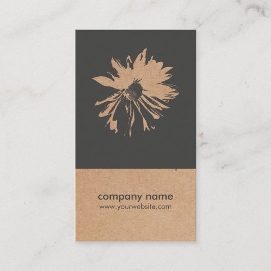 Einzigartiges Kraftpapier (bedruckt) Muster für Bl Visitenkarte (Vorderseite)