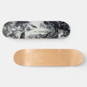 Einzigartiges Kunstdesign Majestic Raven Moon & Wo Skateboard (Horizontal)