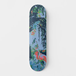 Einzigartiges Kunstdesign Majestic Raven Moon & Wo Skateboard
