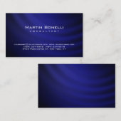 Einzigartiges künstlerisch-blaues zeitgenössisches visitenkarte (Vorne/Hinten)