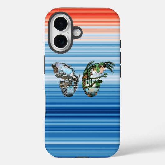 Einzigartiges, künstlerisches Designer-Case-Cover Case-Mate iPhone Hülle (Rückseite)