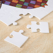 Einzigartiges Kunstpuzzle - 3 rote Löcher Puzzle (Seite)