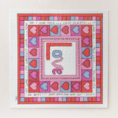 Einzigartiges Kunstpuzzle - Liebe Puzzle (Horizontal)