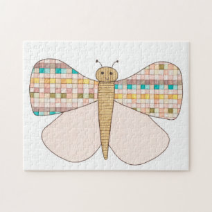 Einzigartiges Kunstpuzzle - Schmetterling #4 - Eri Puzzle