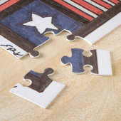 Einzigartiges Kunstpuzzle - Zeitflagge - Kunst der Puzzle (Seite)