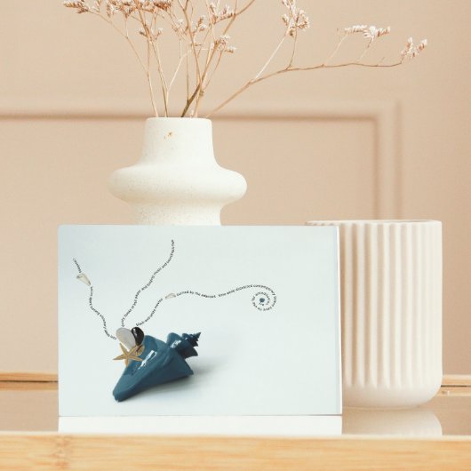 Einzigartiges kurzlebiges Gedicht zeitgenössische  Fotoblock