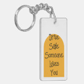 Einzigartiges Laufwerk sicher jemand Lieben Sie, t Schlüsselanhänger (Vorderseite links)